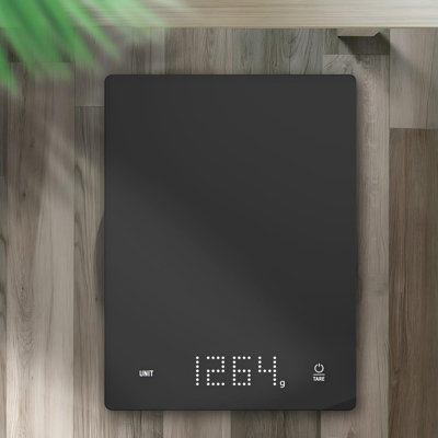 umiucrye Safe Waterproof Kitchen Scale, Stainless Steel Digital Food Scale for Baking and Cooking, 11lbs Capacity with Precision LED Display