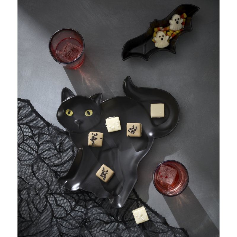 Lenox Halloween Cat Hors Doeuvres Tray