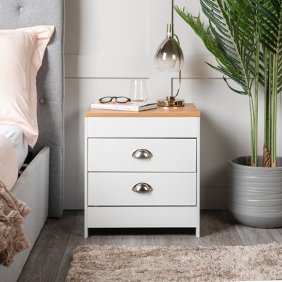 Quinnleigh 39.5cm W Solid Wood Bedside Table