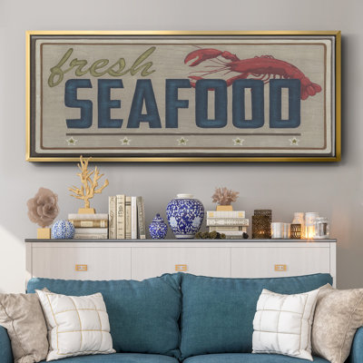 Shoreline Signs I- Framed Canvas