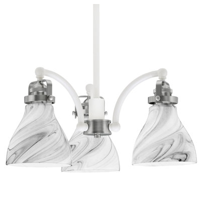 Lustre 3 lumières Easton avec tourbillon onyx 6,25 po Easton