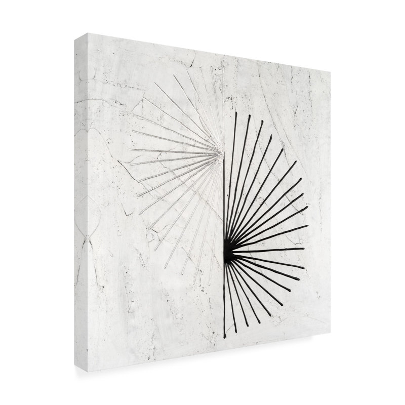 «Offset Sunburst I» sur toile par Michael Willett, H 14 po x l 14 po x P 2 po