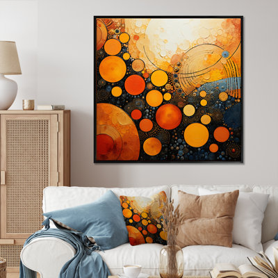 Fiery Fusion III - Abstract Collages Wall Art Living Room