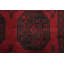 Tapis oriental rouge à motif géométrique 5 x 6