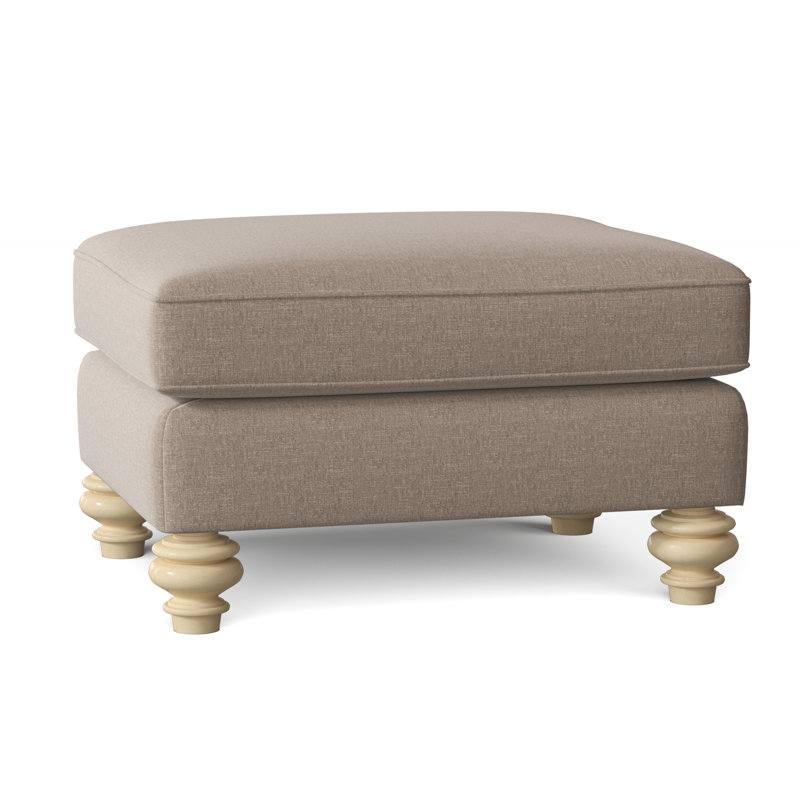 Repose-pieds Aleina, Sergé performance taupe Index 41, Lin