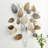 Metal Textured Leaf Home Bronze Wall Decor with Multiple Shades