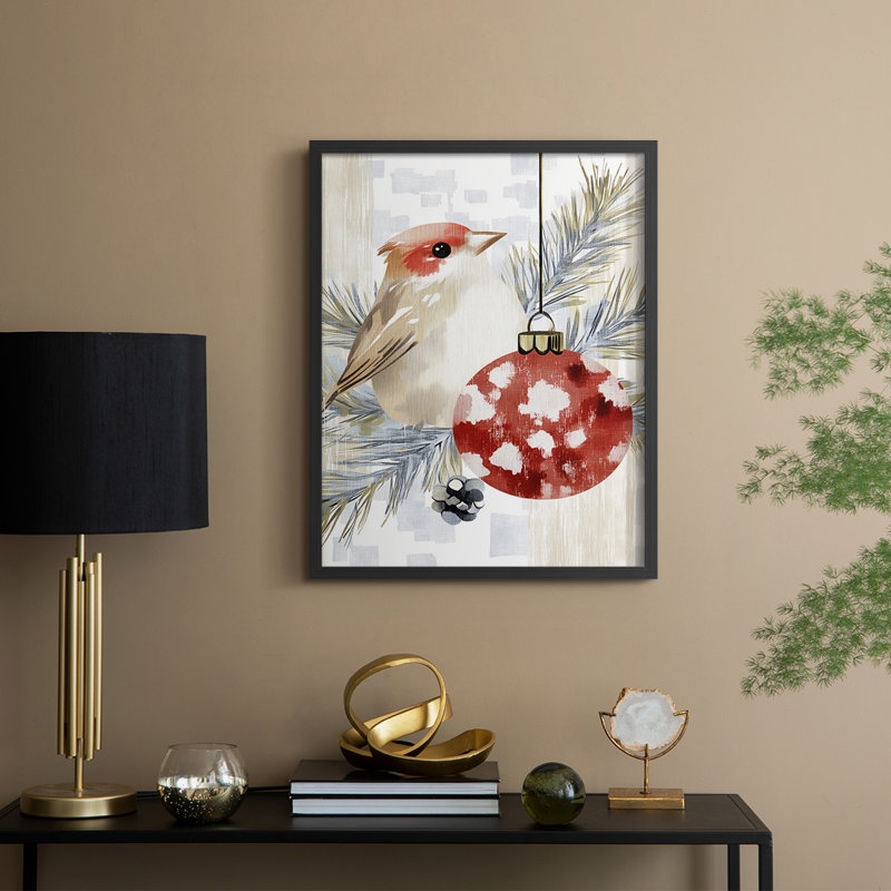 «Christmas Holiday Art DCCDXCI», reproduction d'art encadrée - bois massif, H 11 po x l 9 po, Noir, noir, noir, noir