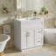 Meuble-lavabo avec 2 tiroirs et tablette réglable
