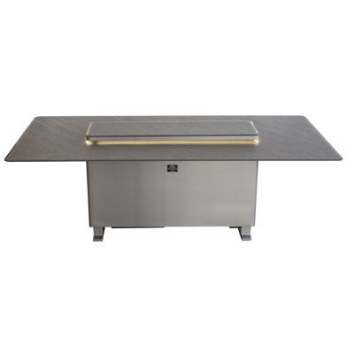 Cinetico dining Table, Sandstone BLK