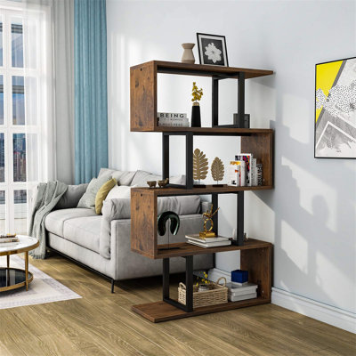 144.7cm H x 80cm W Geometric Bookcase