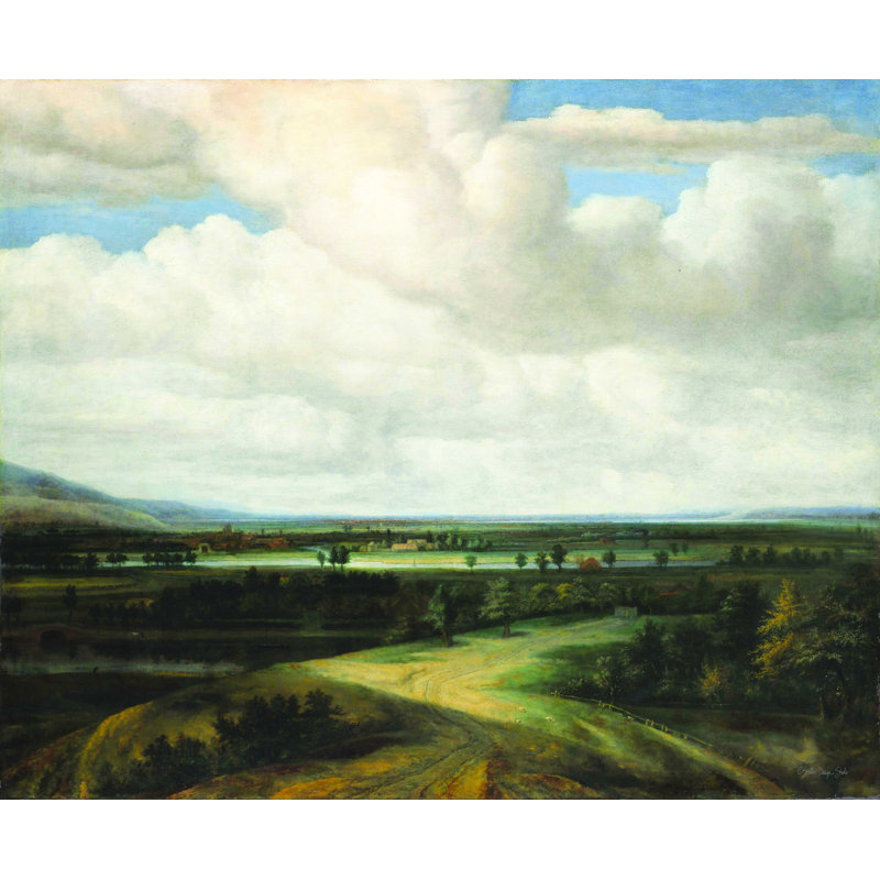 «Country Estate from Afar», reproduction sur toile tendue, H 8 po x l 12 po