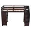 Lit mezzanine avec tiroirs de rangement et lit mezzanine avec tablettes Stairswooden-829741933