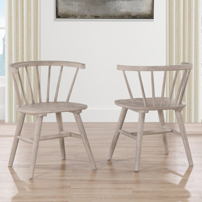 Meili Willow 4-Person 42" Round Solid Wood Dining Set