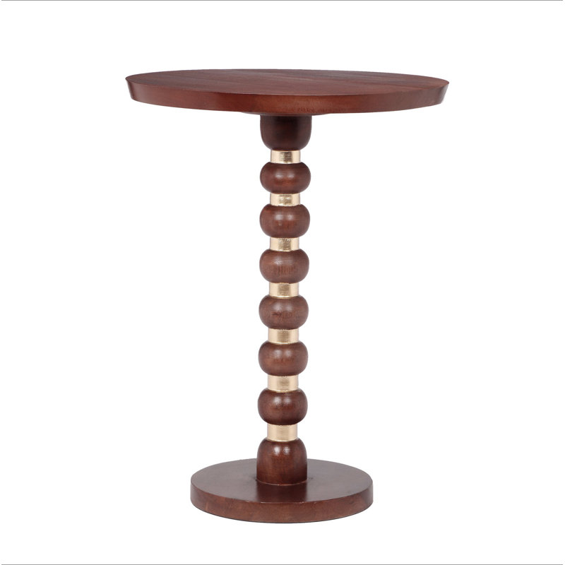 Mango Wood Round End Table