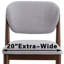 Rowan Set of 2 Upholstered  Solid Wood Side Chairs-21568455