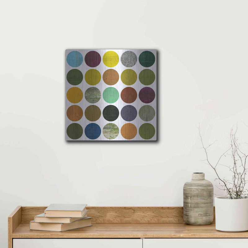 Brayden Studio «Rustic Rounds 4.0» par Michelle Calkins, art mural en métal, H 12 po x l 12 po