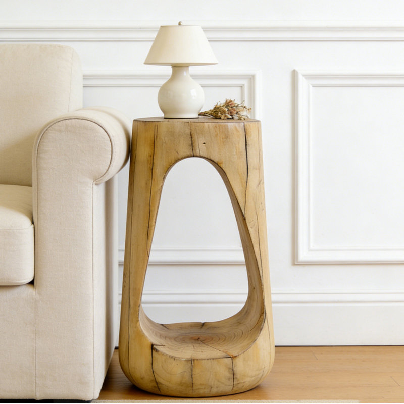 Table d'appoint d'extérieur, Naturel