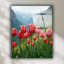 Tulipe, art mural en verre trempé floral-961303578