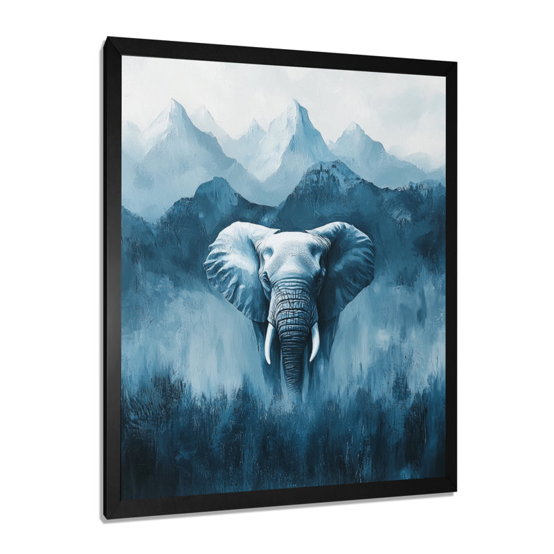 Iglesias - Animals Wall Art, H 20 po x l 12 po, Reproduction encadrée d'une seule photo, Noir