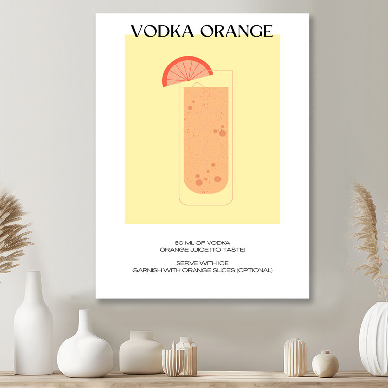 «Vodka Orange Punch Party», impression d'art mural, Sans cadre, H 32 po x l 16 po
