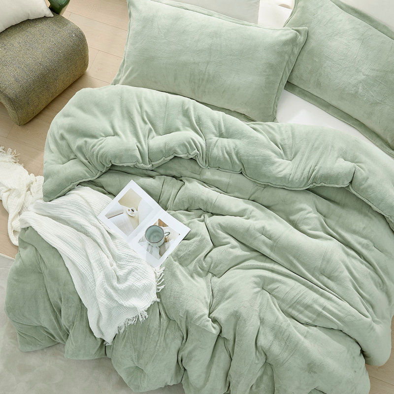 Warmer than Warm - Coma Inducer Oversized Comforter Set - Desert Sage, California King Comforter + 4 King Shams