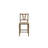 Counter Stools with Solid Wooden Frame & Slat Back