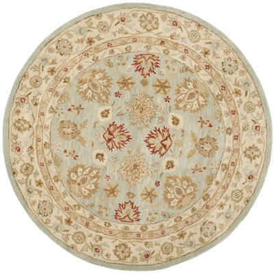 Samuel Gray Blue Beige Hand-Tufted Wool Rug