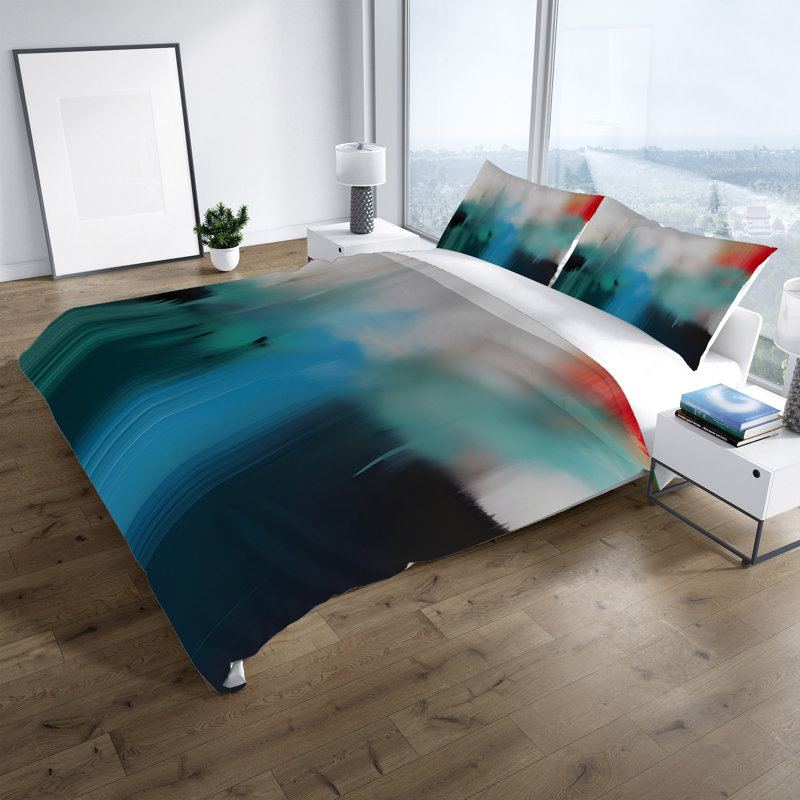 Abstract Duvet Cover, King Duvet Cover + 2 King Shams