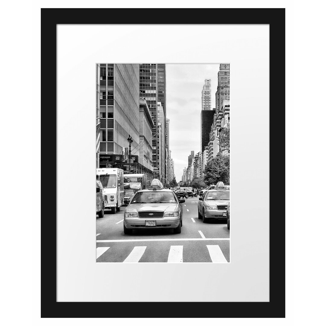 Gerahmtes Poster - Taxi in New York City