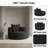 Modern 360° Swivel Lounge Chair Oversized Barrel Chair with Deep Seat and Removable Pillows-604697312