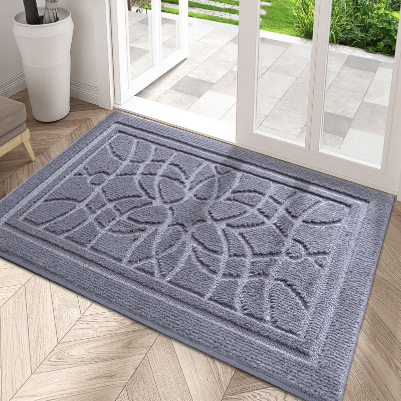 Paillasson Nodie, Gris clair, L 31 po x L 47 po