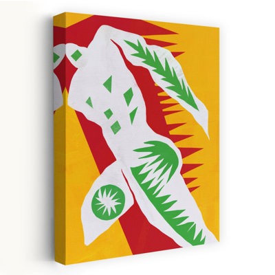 Affiche murale abstraite et moderne représentant un paysage naturel dynamique et audacieux, avec une feuille de course.