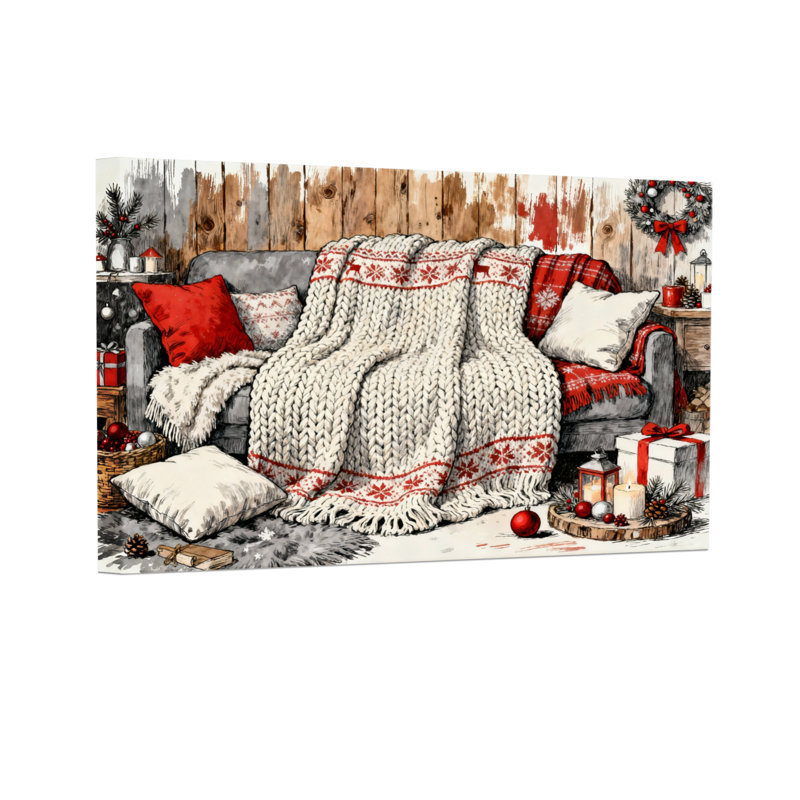 Ensemble de 3 reproductions d'art sur toile, H 12 po x l 18 po