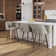 Amisco Maureen Swivel Counter and Bar Stool