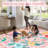 Area Rugs Machine Washable Area Rug Vintage Non Slip Rug Foldable Stain Resistant Boho Carpet for Bedroom Home Office Kids Room-1319517638-1319517635