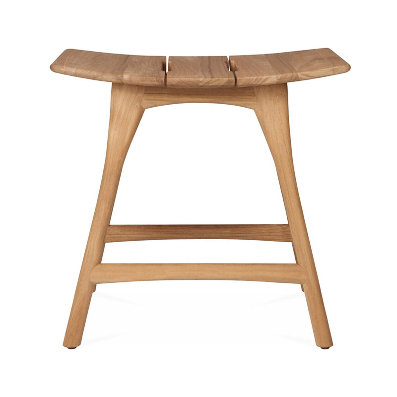 Edmond Backless Teak Outdoor Counter Stool