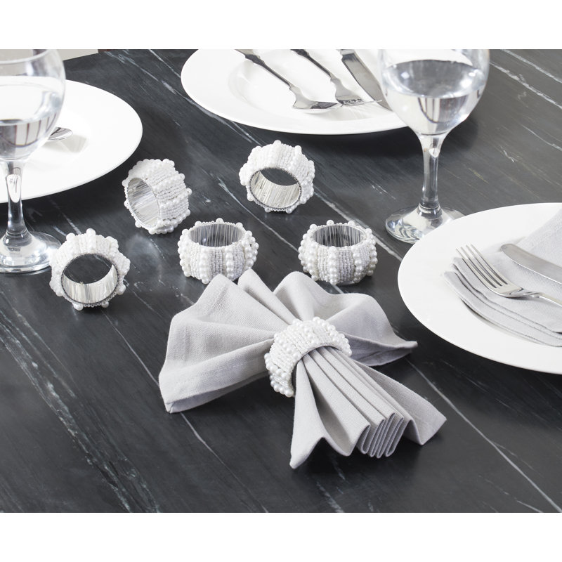 Iron Napkin Ring, White