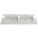 BOCCHI Ravenna 18.75'' Fireclay Rectangular Bathroom Sink with Overflow