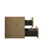 Armoire murale de salle de bain - Chêne naturel, deux tiroirs, design contemporain minimaliste-696694247
