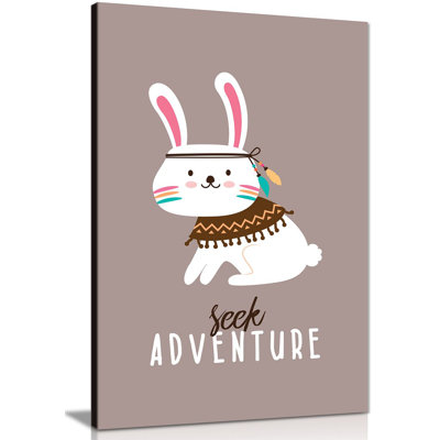 Cherokee Rabbit Adventure - Wrapped Canvas Print