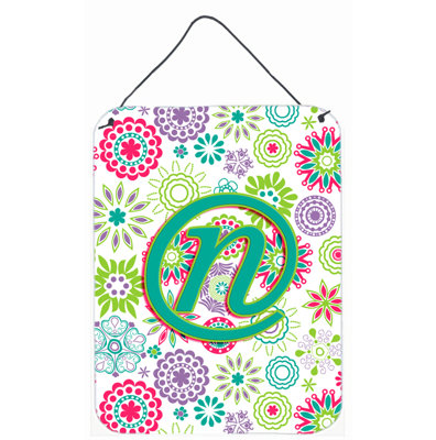« letter floral initial » par denny knight, impression sur plaque