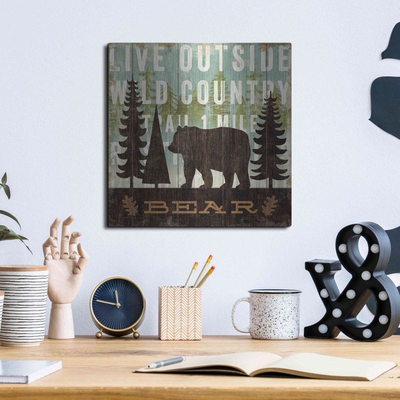 «Simple Living Bear» par Michael Mullan, H 12 po x l 12 po