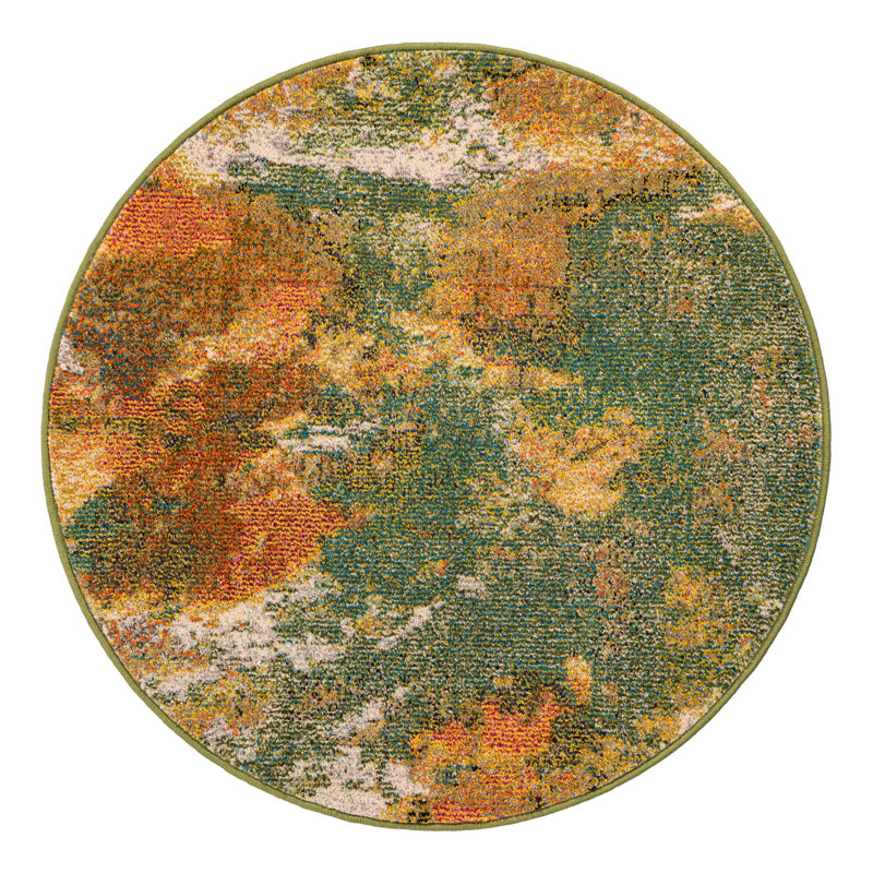 Tapis Wrought Studio Ansela, Rond 4 pi 1 po