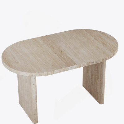 Table de salle à manger avec rallonge amovible de 55,12 à 78,26 po de style moderne Mid-Century, convient aux salles à manger, aux cuisines et aux salons, blanc antique