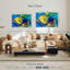 Tunnels abstraits bleu Avery-107703033