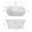 54'' x 29'' Freestanding Soaking Acrylic Bathtub-83845856