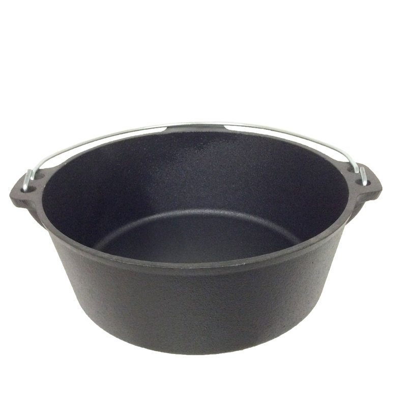 Cocotte ronde en fonte Cuisiland, 4,5 pte, Noir