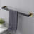 5-Piece SUS304 Bathroom Set: Towel Bar + Ring + Hooks + TP Holder, Brushed Finish-124897587