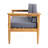 Wood With A - Seat Cover Fashionable Design And Lining