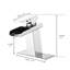 Robinet de lavabo de salle de bain contemporain, bec cascade, une poignée, fixation sur le comptoir, fixation durable sur le comptoir, rouille-125364221